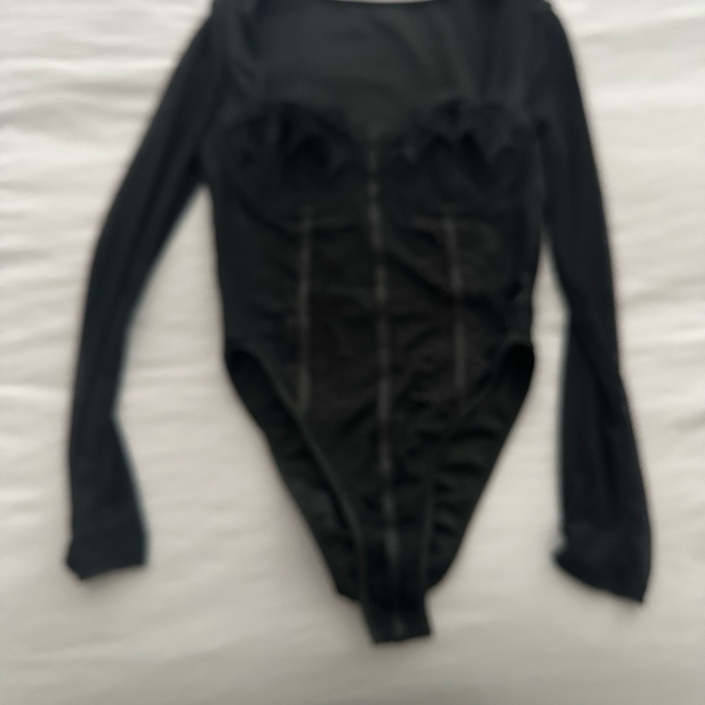 Black Long Sleeve Bodysuit